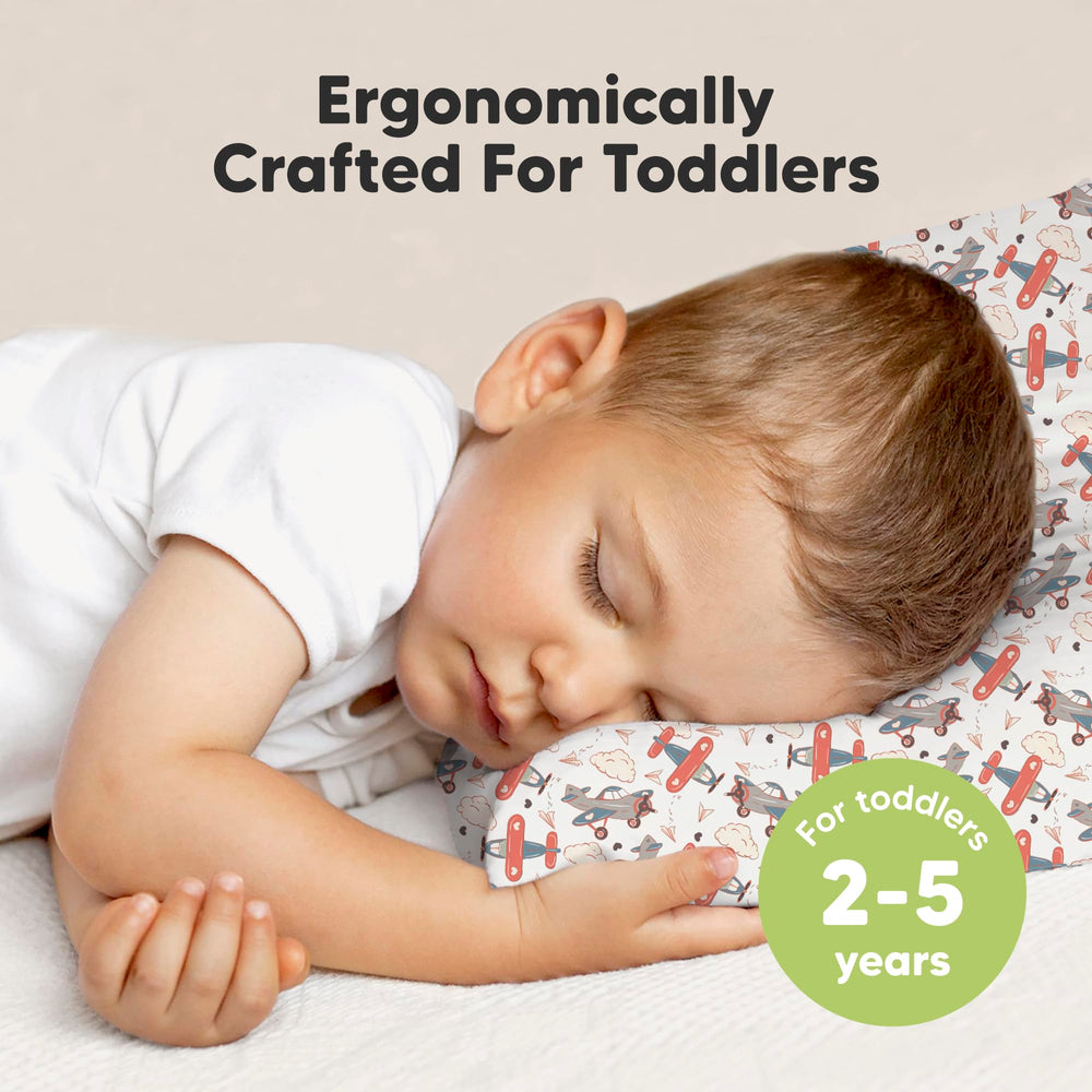 KeaBabies organic cotton pillowcase for the pillow, breathable and skin-friendly.