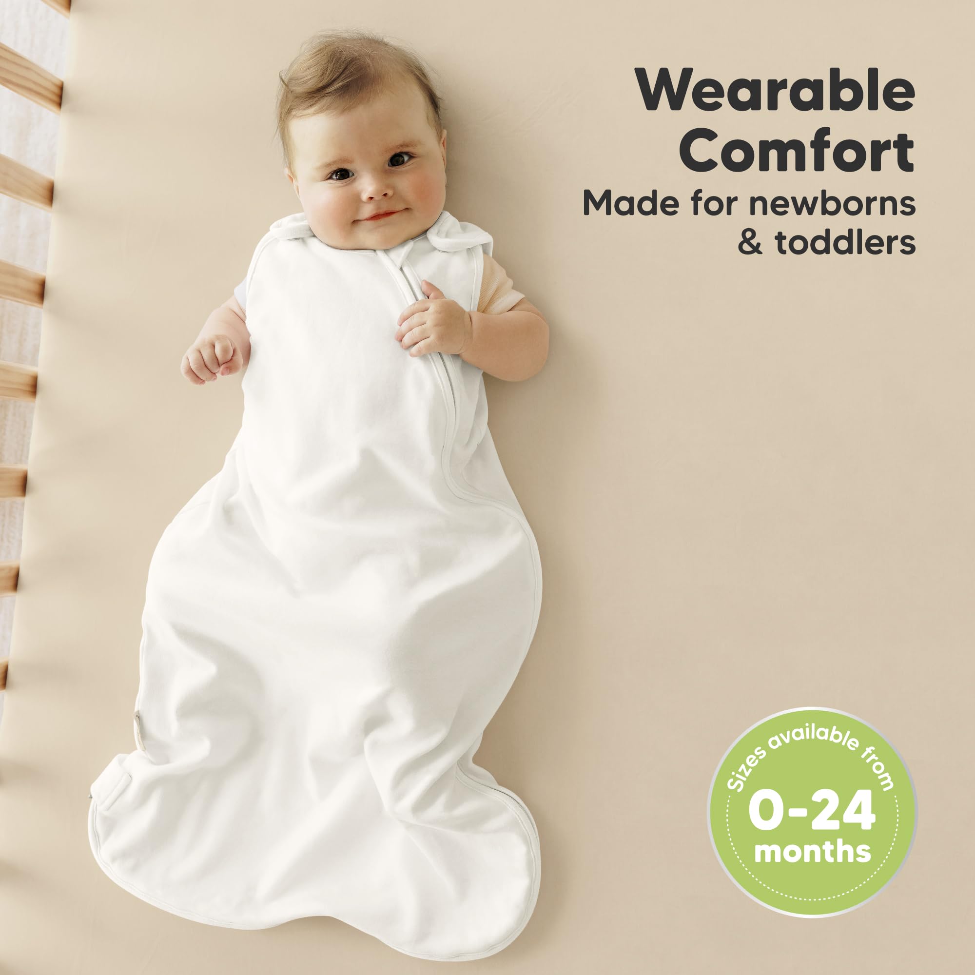 KeaBabies Organic Cotton fabric close-up, GOTS certified for gentle, breathable wear.