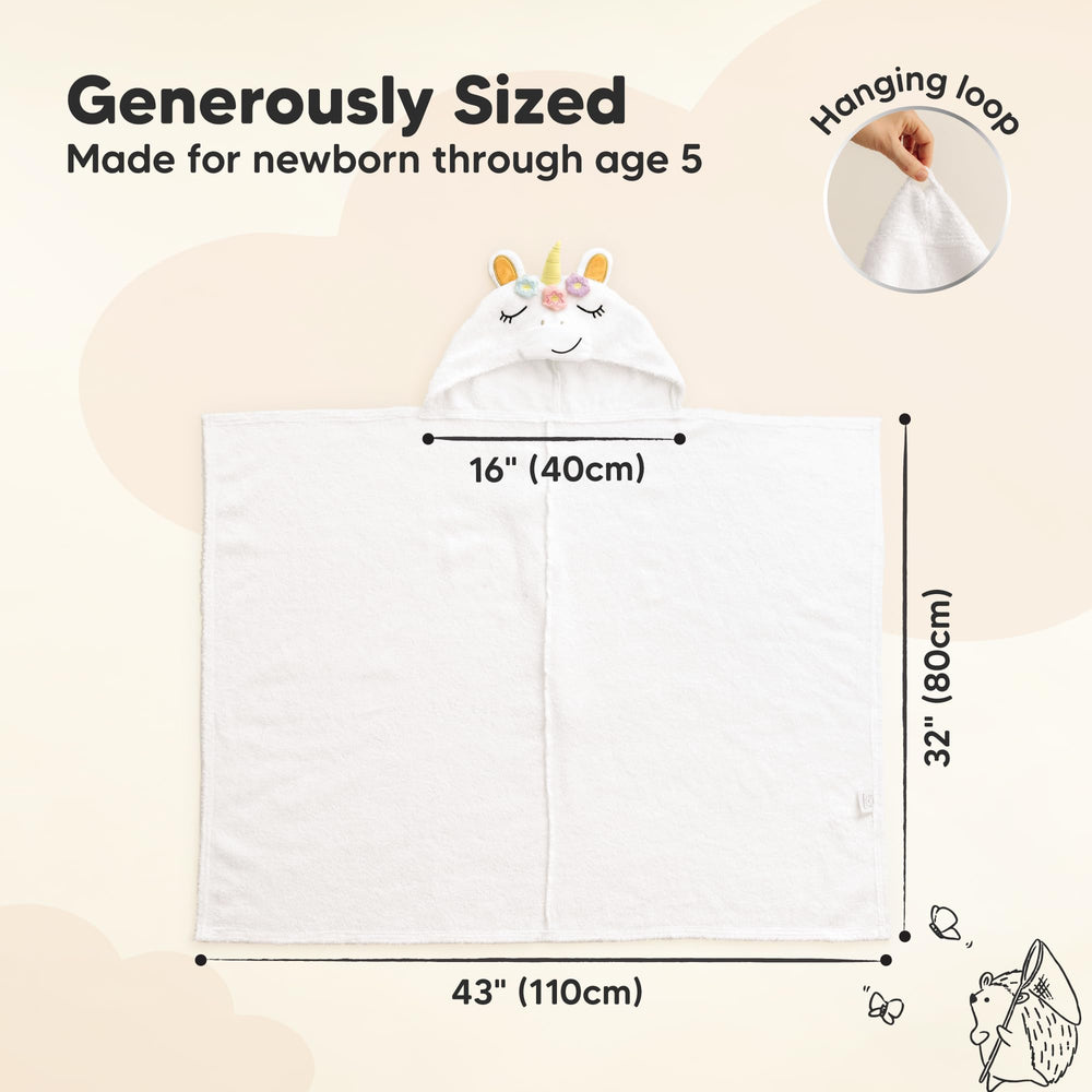 KeaBabies organic cotton towel texture feels luxuriously soft on skin
