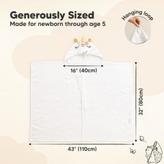 KeaBabies organic cotton towel texture feels luxuriously soft on skin