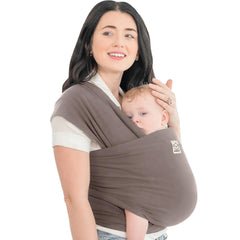 KeaBabies Original Wrap Carrier demonstrates newborn-to-toddler carrying with secure support.