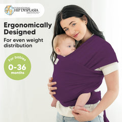 KeaBabies original wrap showing hip-support for stable posture