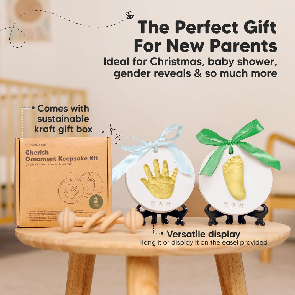 KeaBabies ornament kit for pet paw prints keepsake.