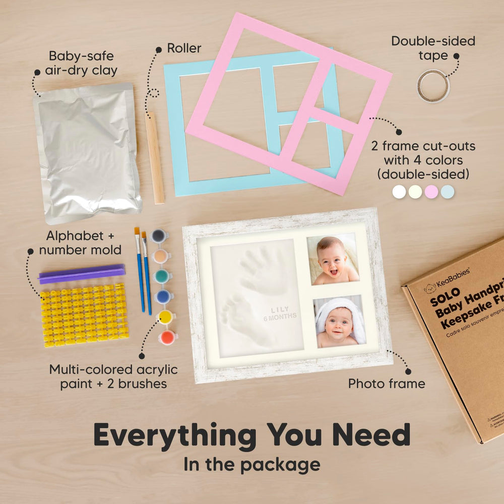 KeaBabies paw print kit includes pet memories with your baby