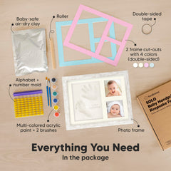 KeaBabies paw print kit includes pet memories with your baby