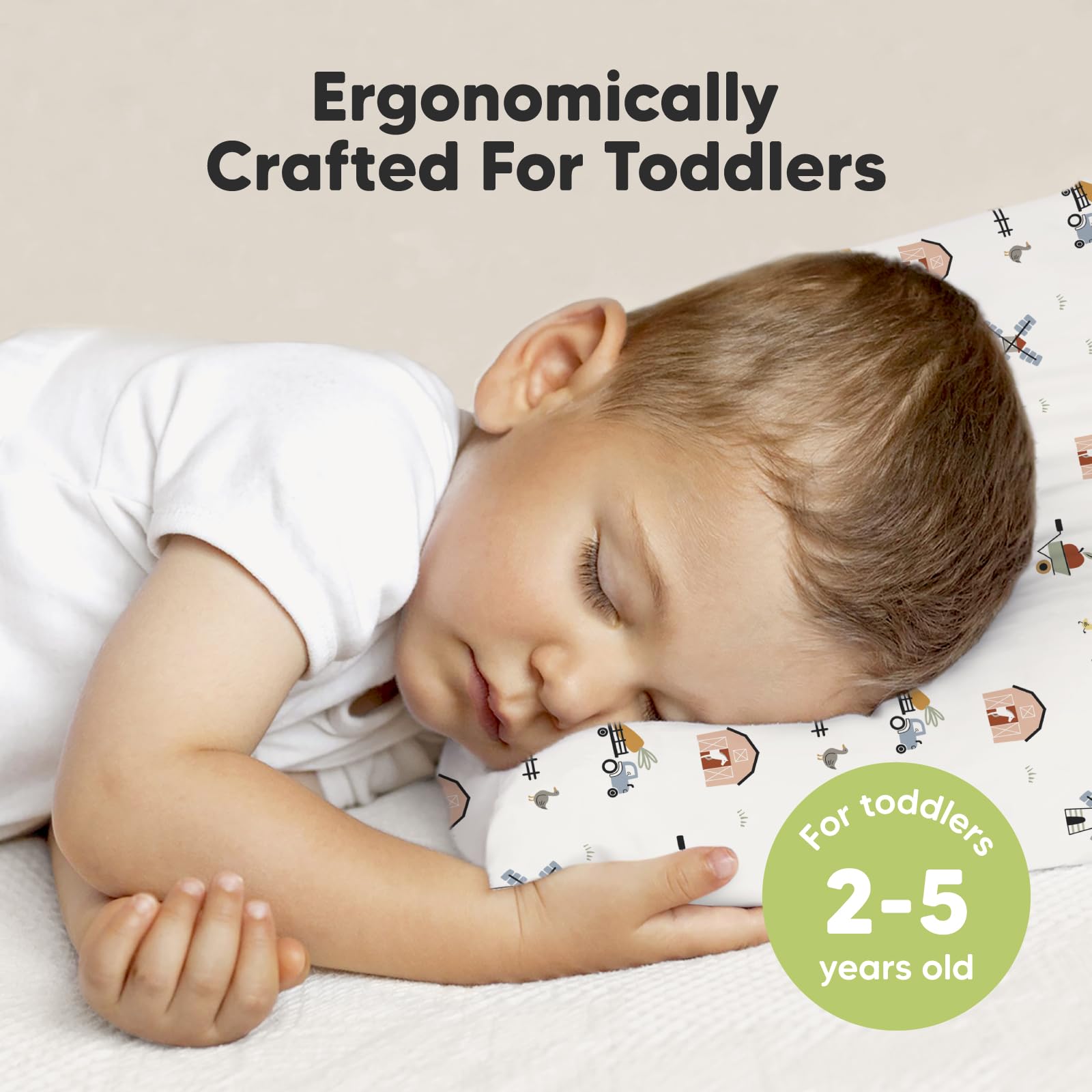KeaBabies pillowcase 14x20 made from soft organic cotton for breathable sleep.