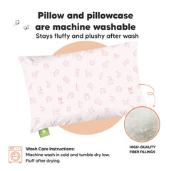 KeaBabies GOTS-certified organic cotton pillowcase ensures safe, breathable comfort.