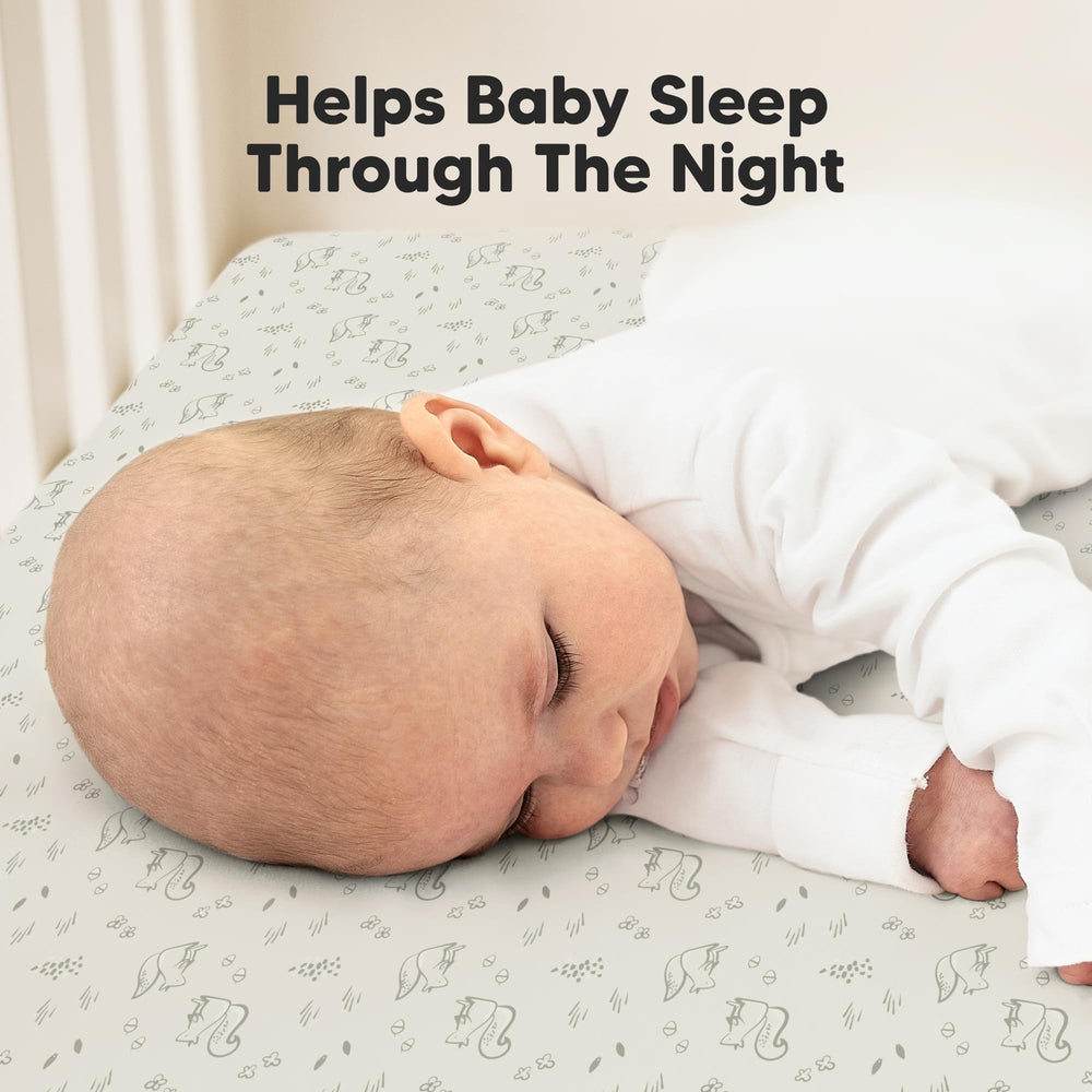 KeaBabies Pine Grove mattress-protector layer helps manage leaks.