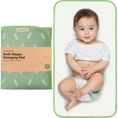 KeaBabies portable changing pad with large area for easy diaper changes on the go