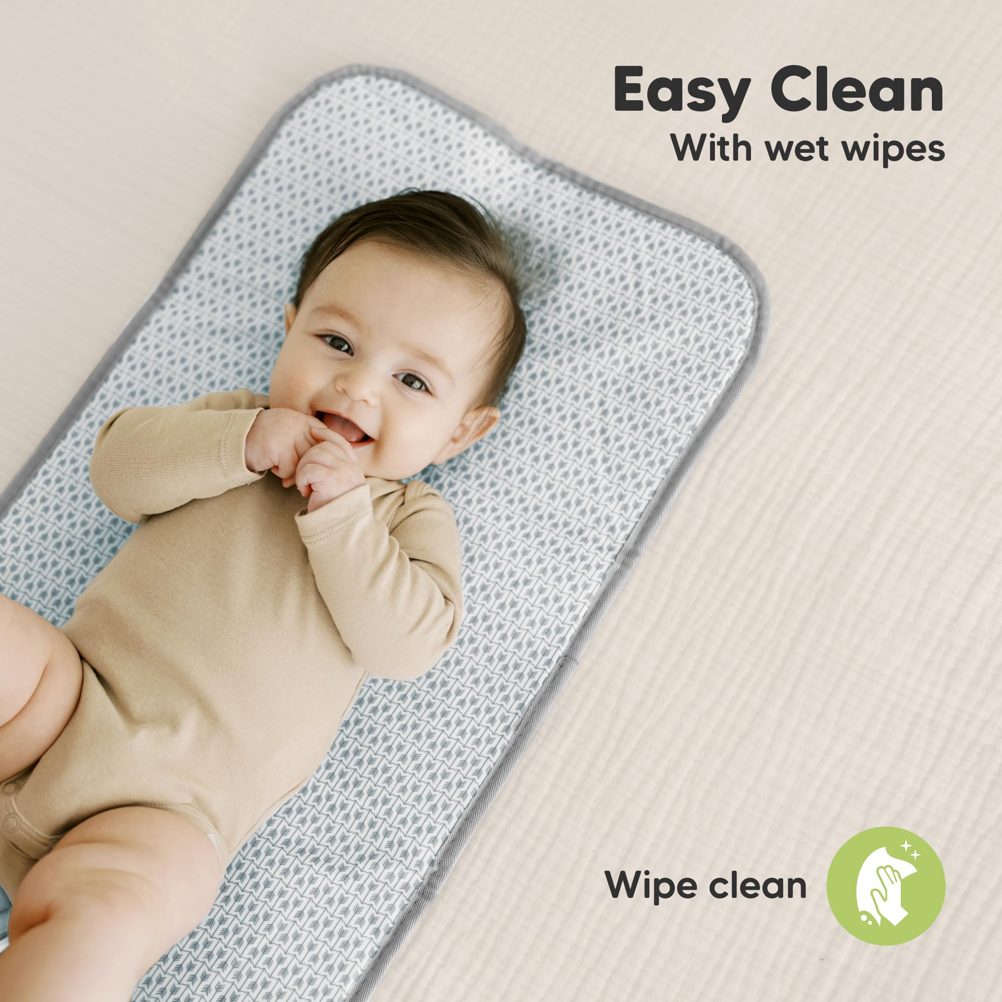 KeaBabies portable changing pad travel-friendly design for outings