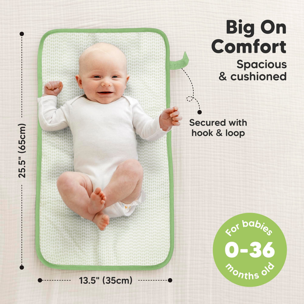 KeaBabies waterproof surface for quick and simple cleaning