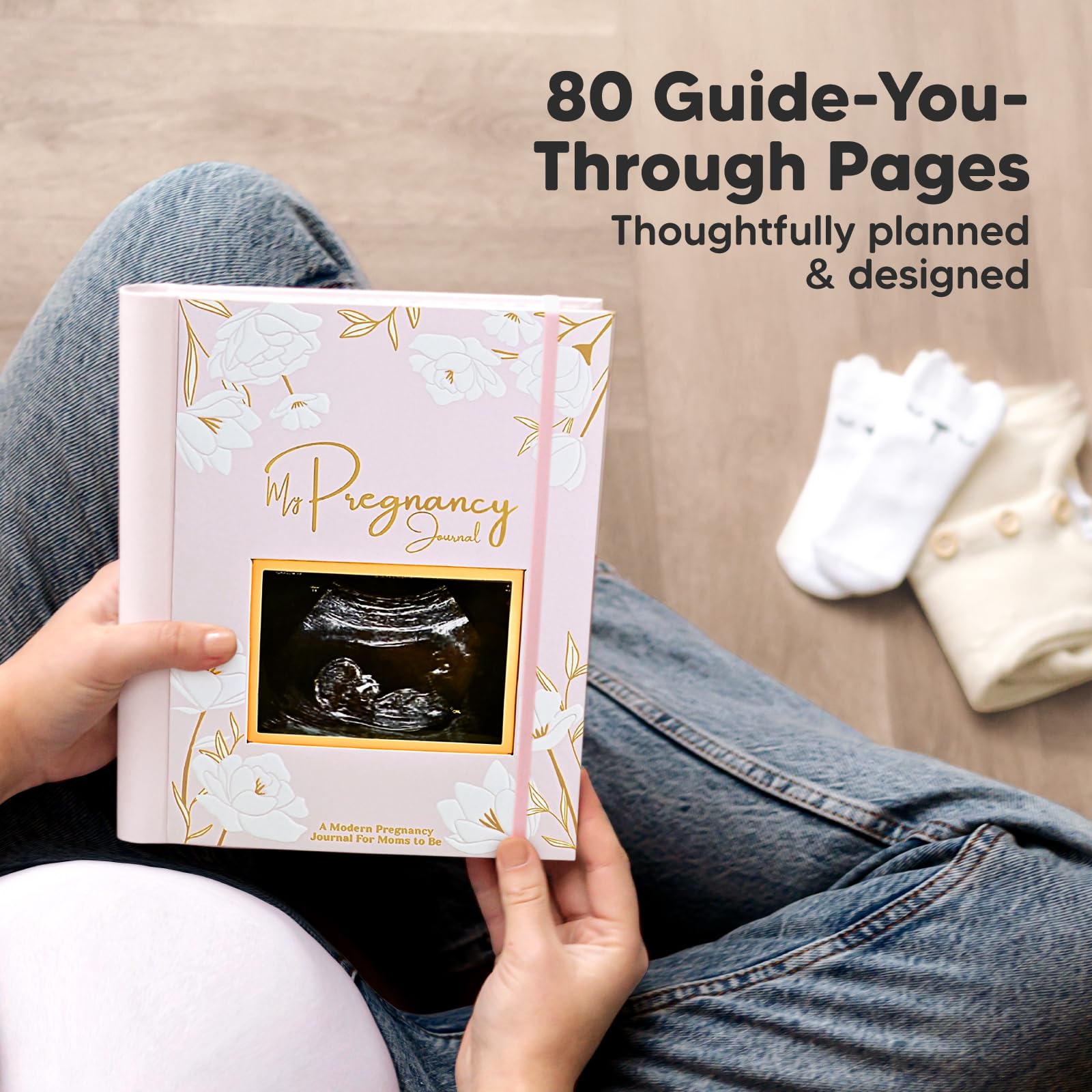 KeaBabies pregnancy journal with 80 prompts guides pregnancy memories