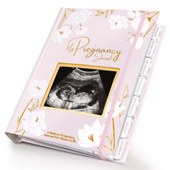 KeaBabies pregnancy journal in blush hard cover offers an elegant keepsake design