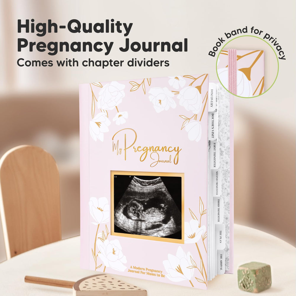 KeaBabies pregnancy journal 9x7.5 inch compact size for on-the-go use