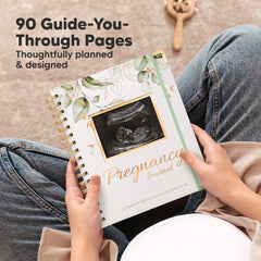KeaBabies journal inside pages organized for milestones and appointments