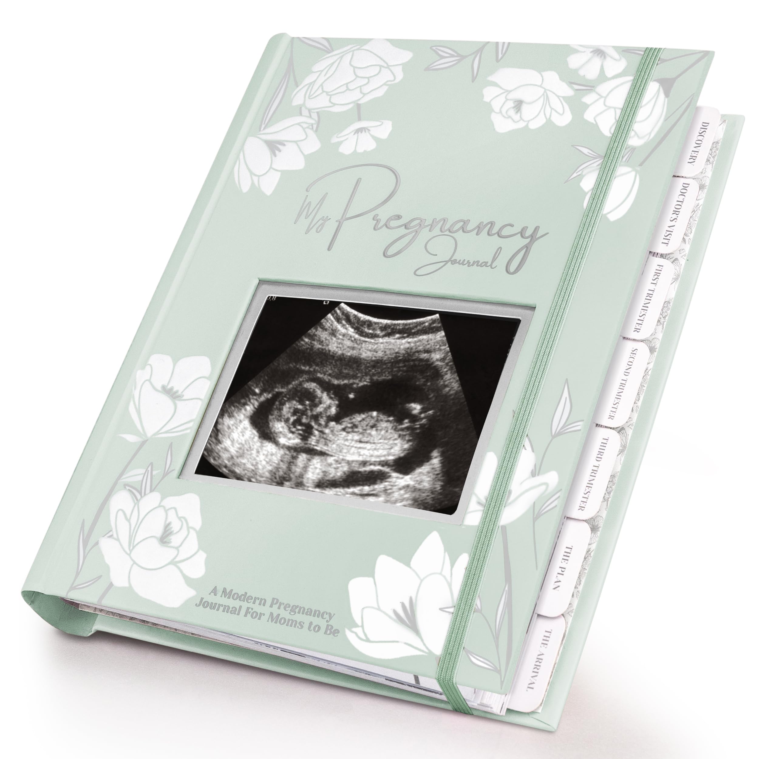 KeaBabies pregnancy journal sage cover, sturdy hardback keepsake for milestones