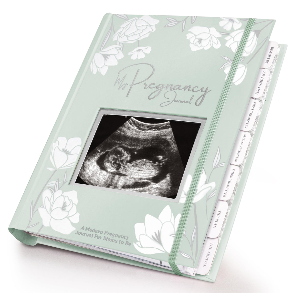 KeaBabies pregnancy journal sage cover, sturdy hardback keepsake for milestones