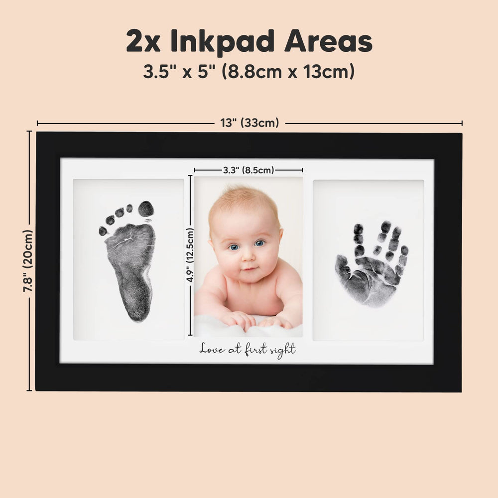 KeaBabies premium frame - clear glass and wood for lasting nursery decor.