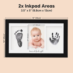 KeaBabies premium frame - clear glass and wood for lasting nursery decor.