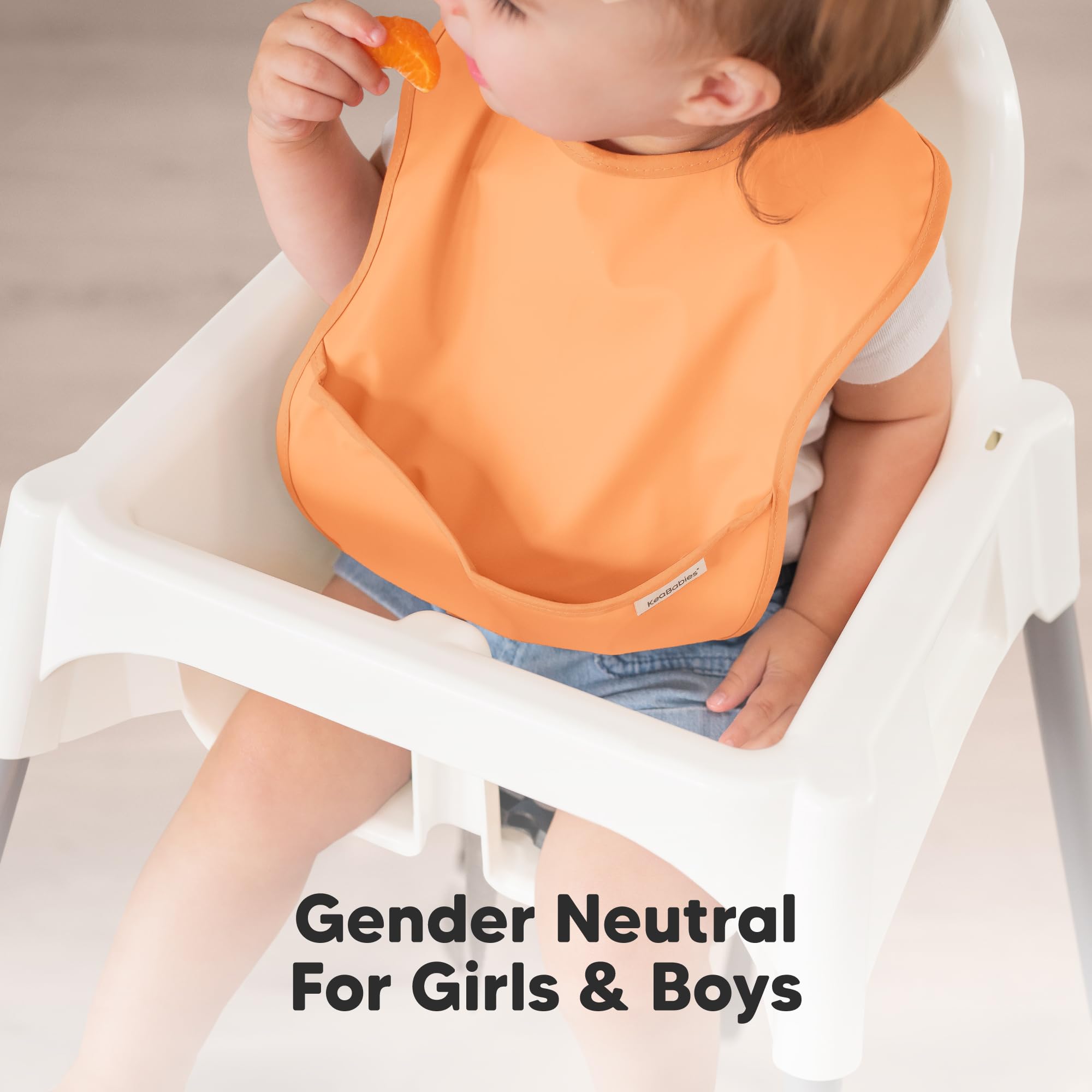 KeaBabies Presto bib: modern cute design for daily use