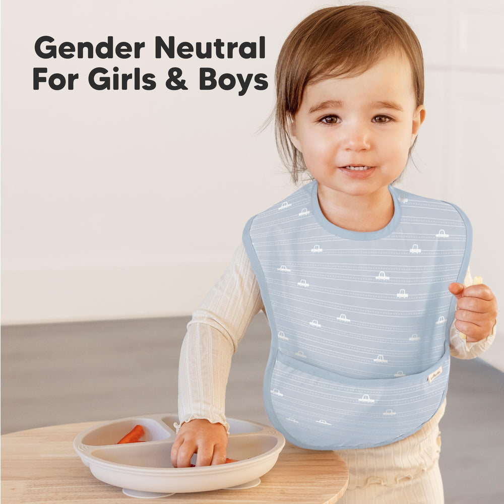KeaBabies Presto bib lightweight and comfortable for daily feeding.