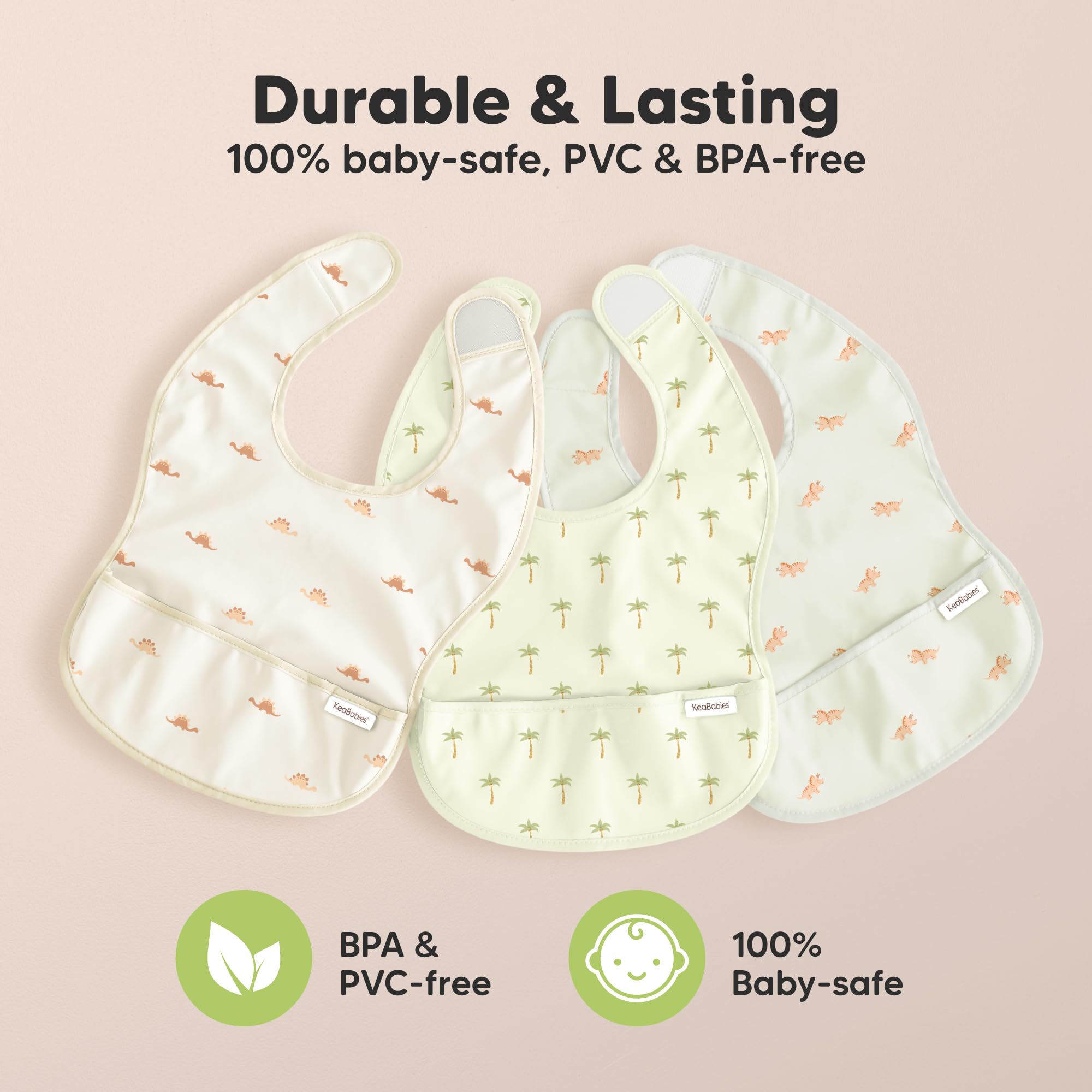 KeaBabies Presto bib suitable for 1-3 year olds in Wilderness