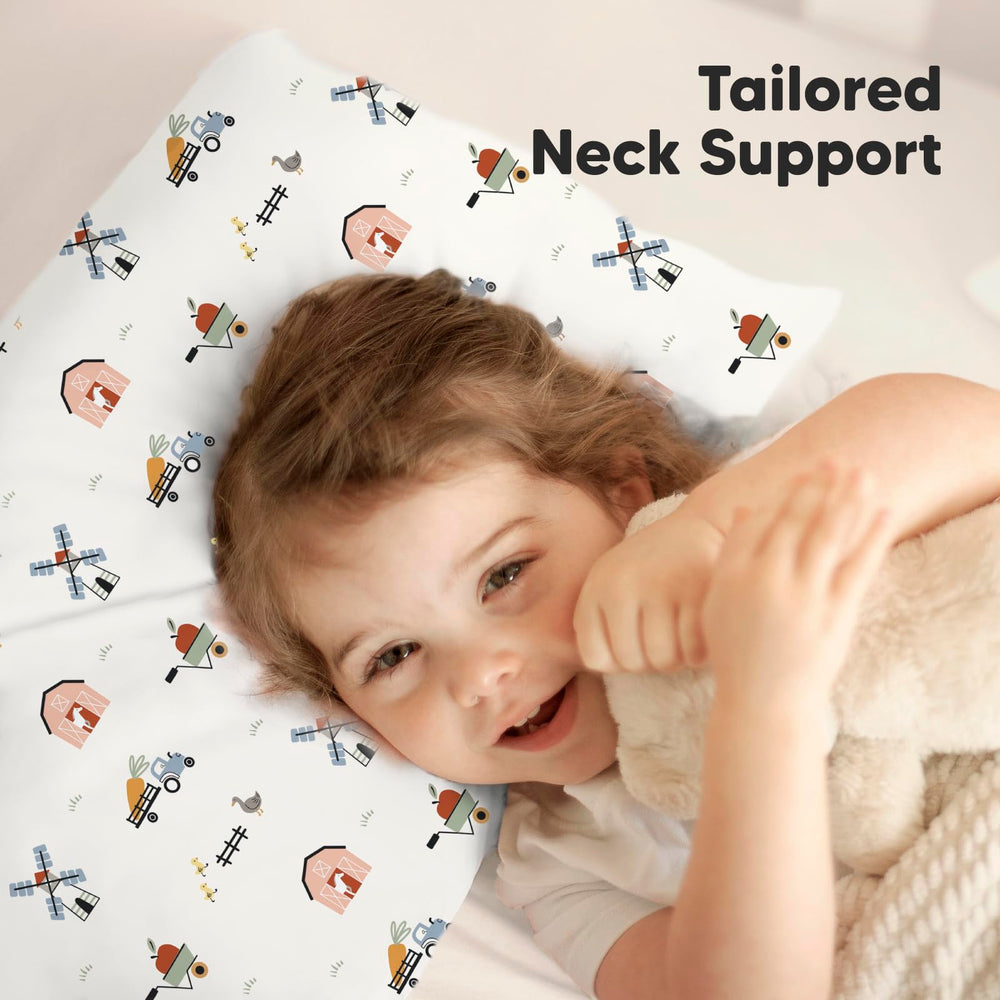 KeaBabies print pillowcase adds cute, neutral style to bedding.