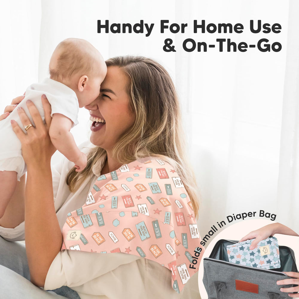 KeaBabies Prism burp cloths double as gentle washcloths when needed.