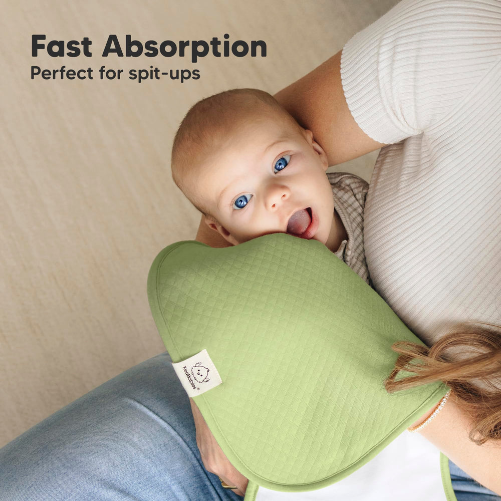 KeaBabies Quin burp cloth gender neutral color options for everyday use