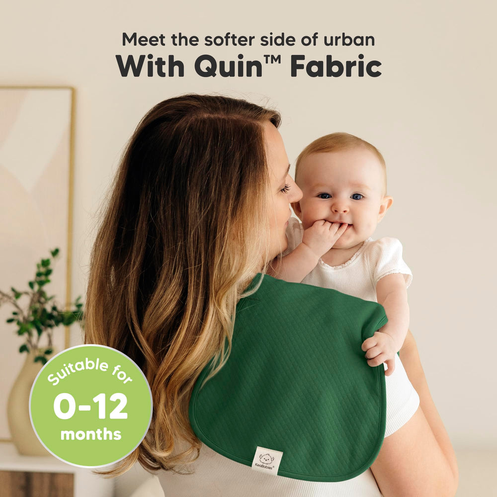 KeaBabies Quin burp cloth three layer design protects clothing from spills