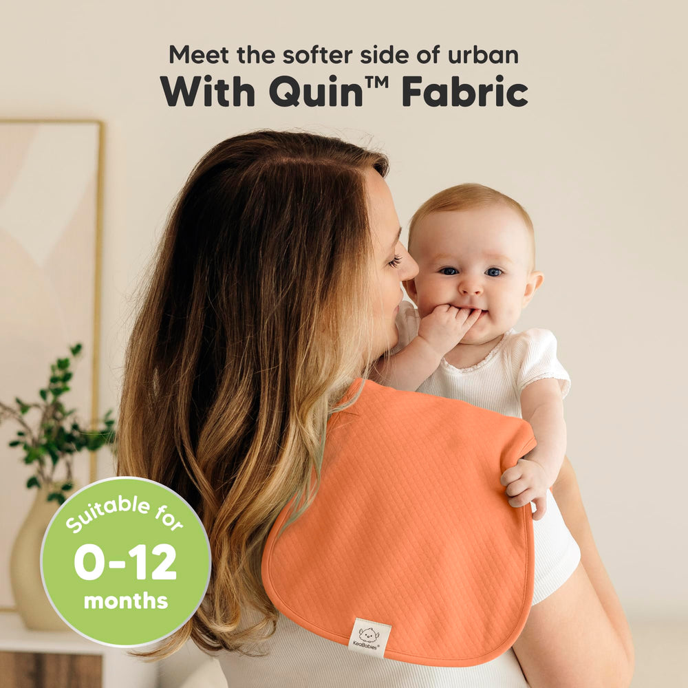 KeaBabies Quin Burp Cloths large coverage shows 21x10 inch size