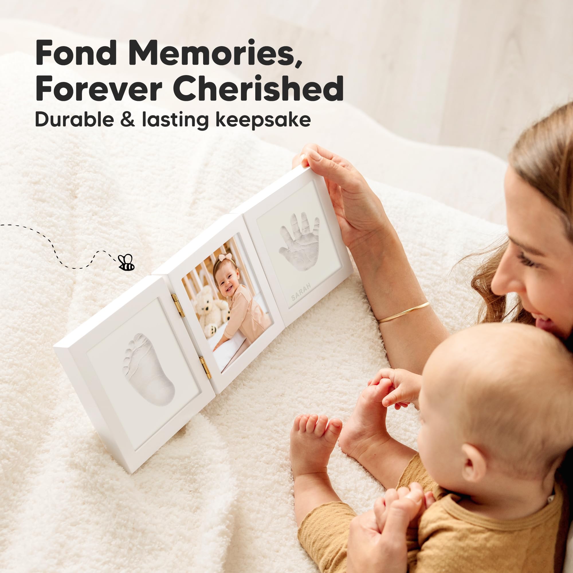 KeaBabies real glass cover keeps fragile prints safe and display-ready.