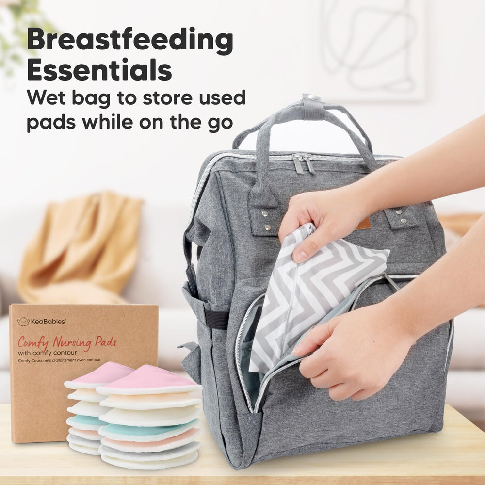 Reusable KeaBabies nursing pads showing durability after washes