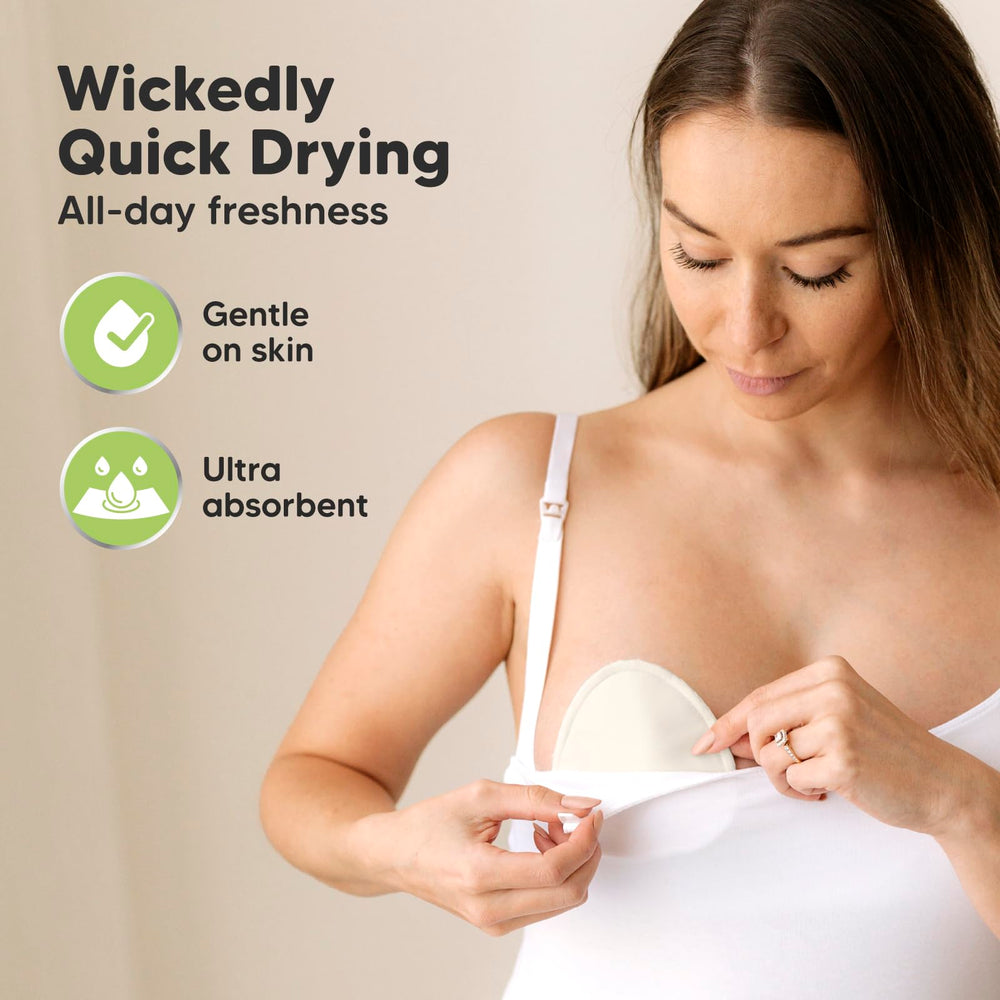 KeaBabies reusable pads are machine washable and dryer-friendly for daily use.