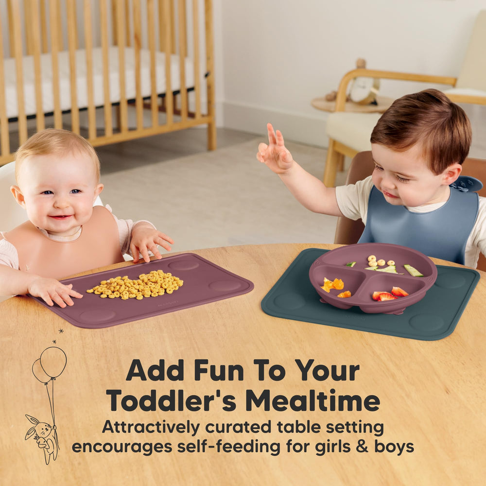 KeaBabies Rocky dining-table placemat ideal for home meals.