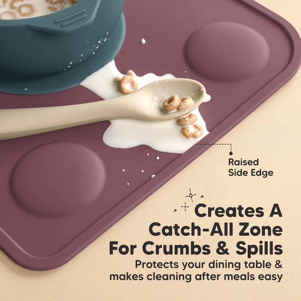 KeaBabies Rocky durable, stain-resistant placemat for everyday use.