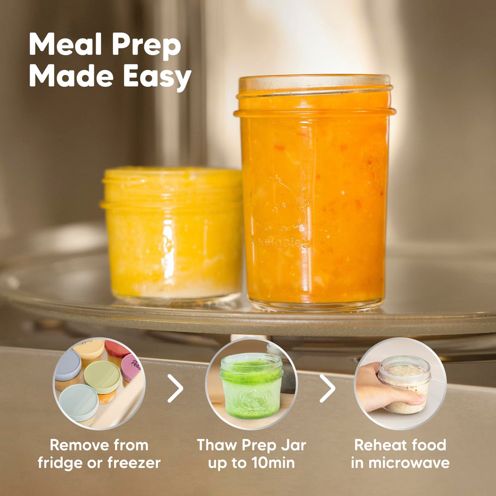 KeaBabies roseate jars are dishwasher-safe for easy cleanup after family meals
