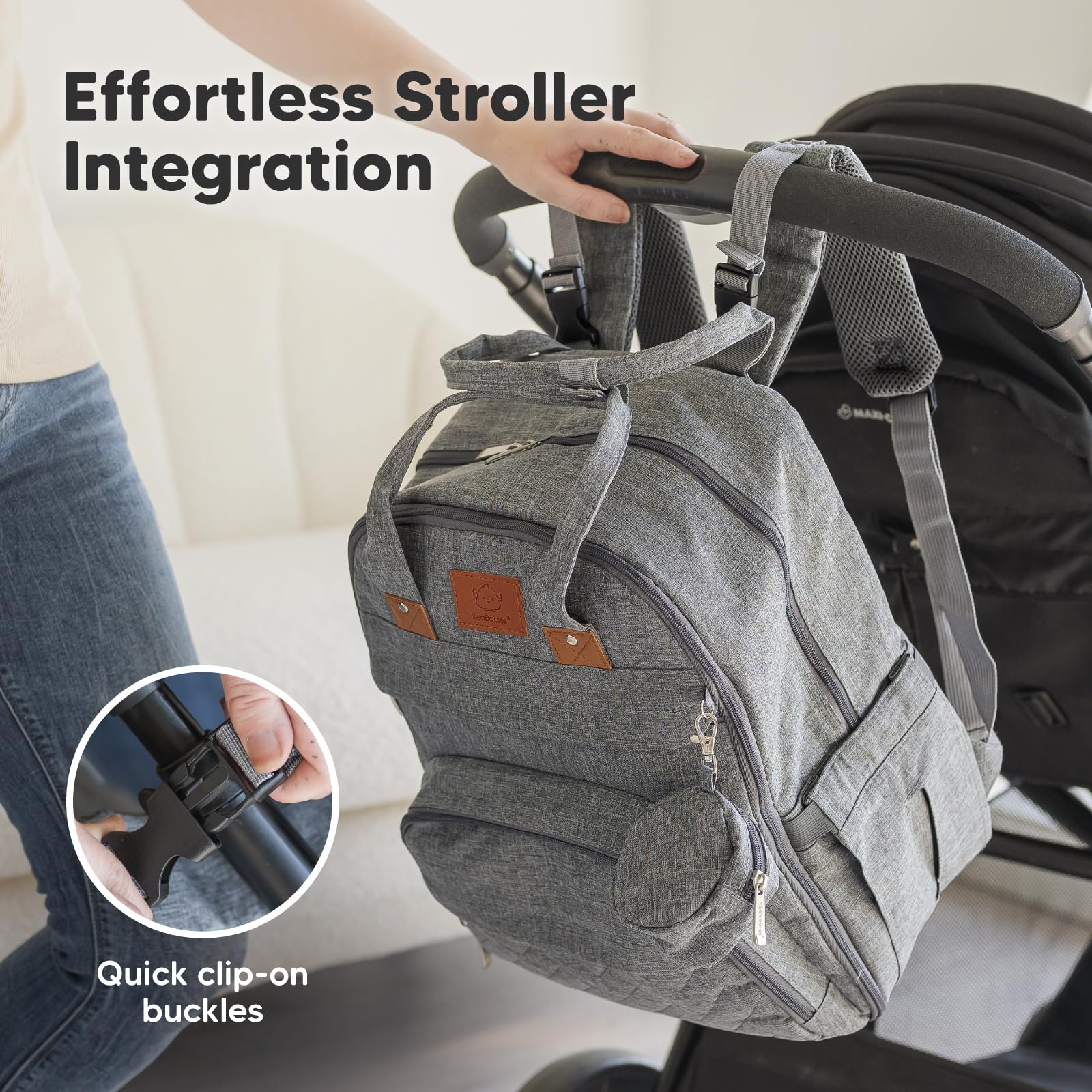KeaBabies Rove bag features anti-theft pocket for valuables