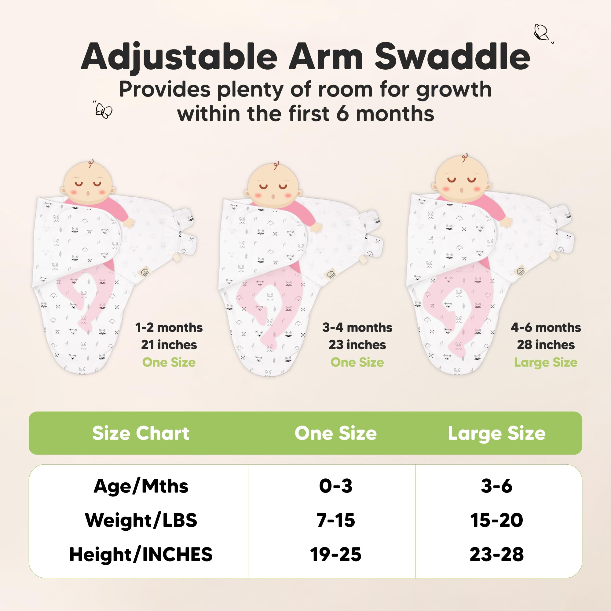 KeaBabies sleep sack with scratch-proof closures for safety