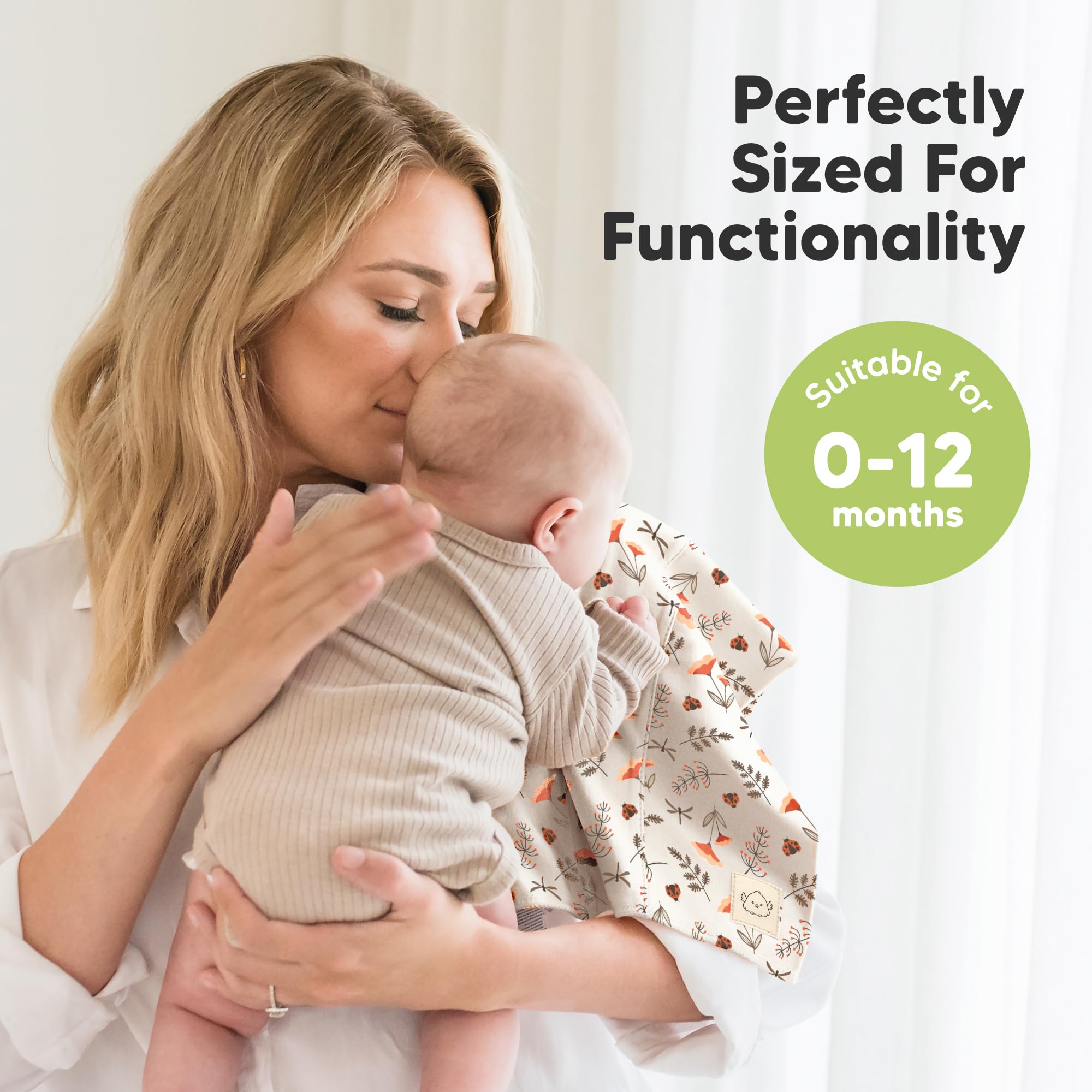 KeaBabies Shea Burp Cloths durable and machine washable for busy days.