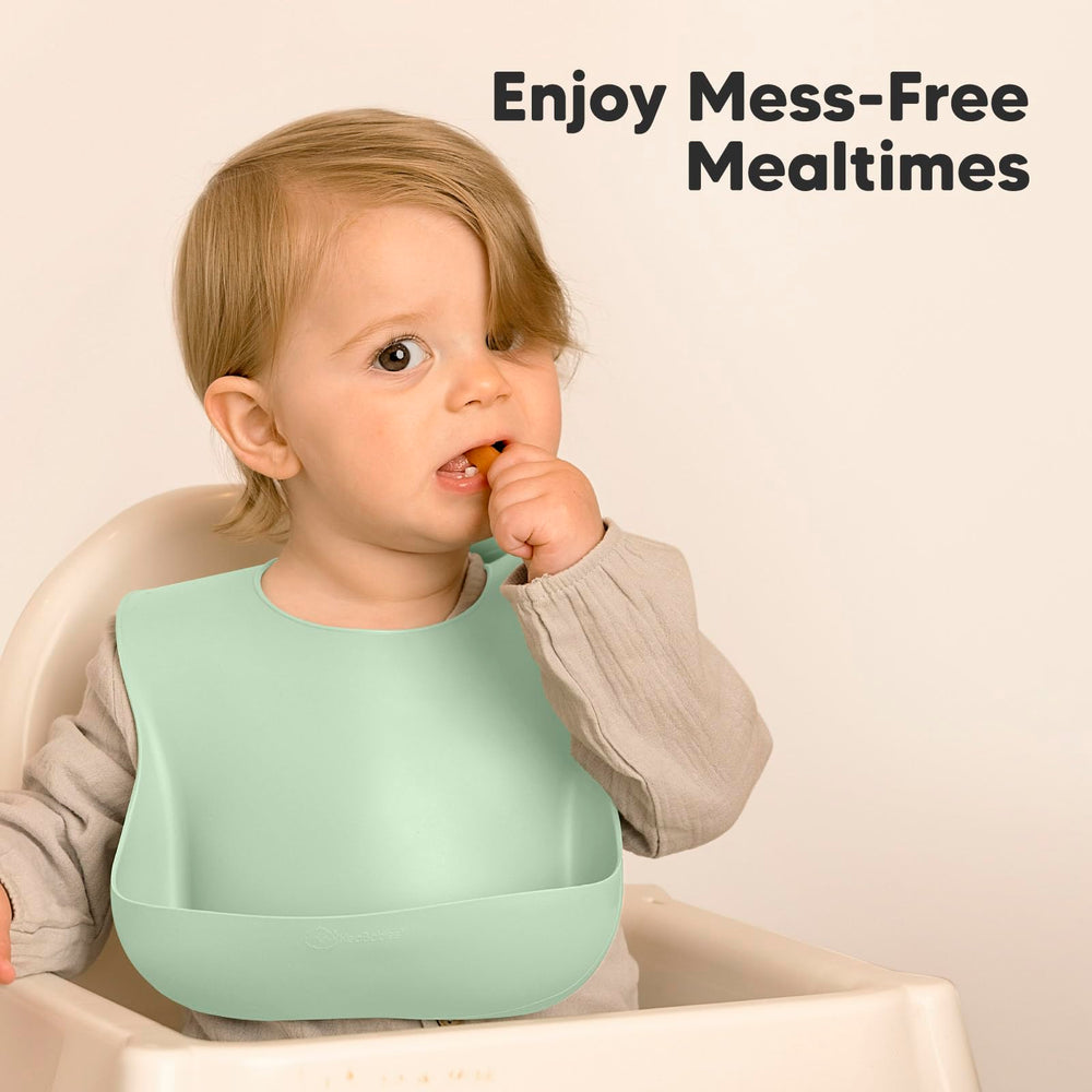 KeaBabies 1-3y bib grows with toddler meals