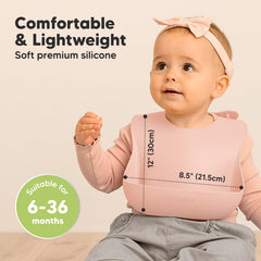 KeaBabies dishwasher-safe bib simplifies cleaning after baby meals