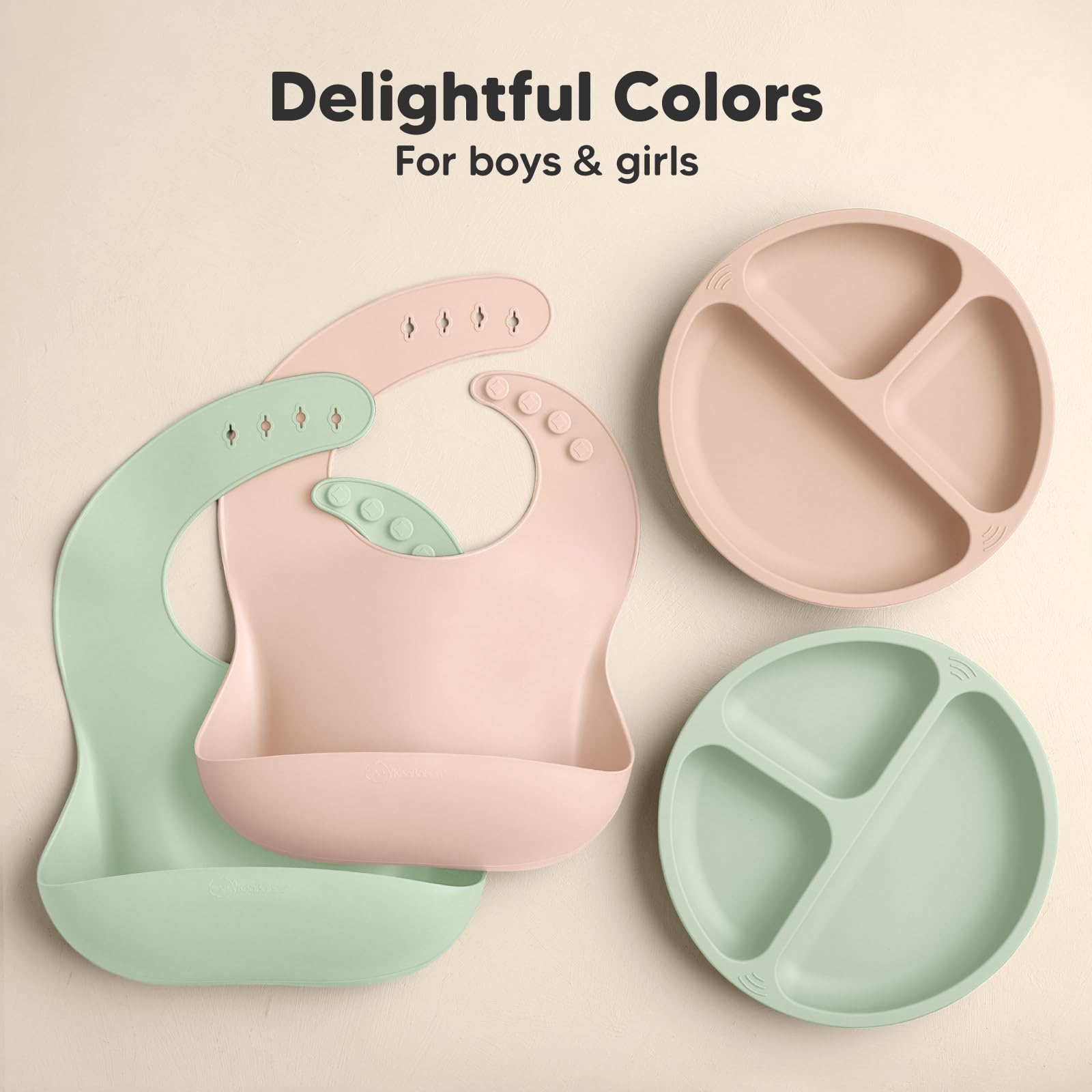 KeaBabies easy-clean bibs rinse quickly between feedings