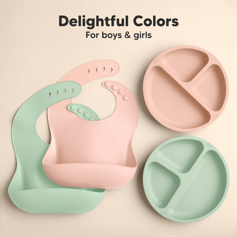 KeaBabies easy-clean bibs rinse quickly between feedings