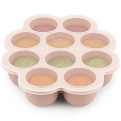 KeaBabies silicone freezer tray with 10 cubes and lid for precise portions