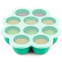KeaBabies silicone freezer tray with lid for organized baby meals.