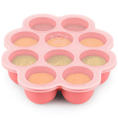 KeaBabies silicone freezer trays with lid keep baby portions fresh and organized.