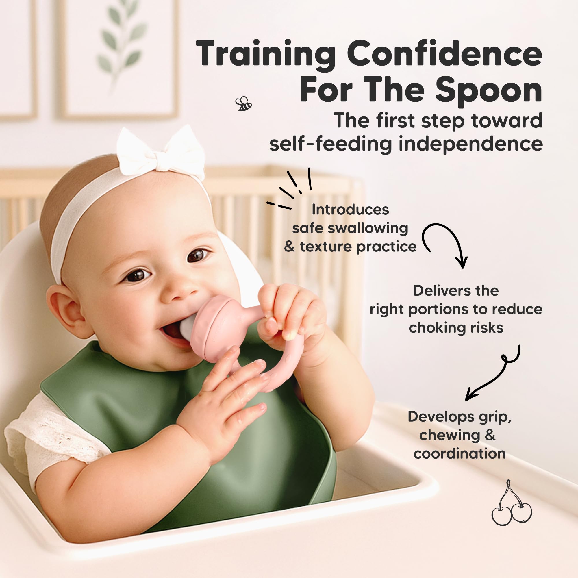 KeaBabies silicone and PP materials ensure baby-safe feeding.