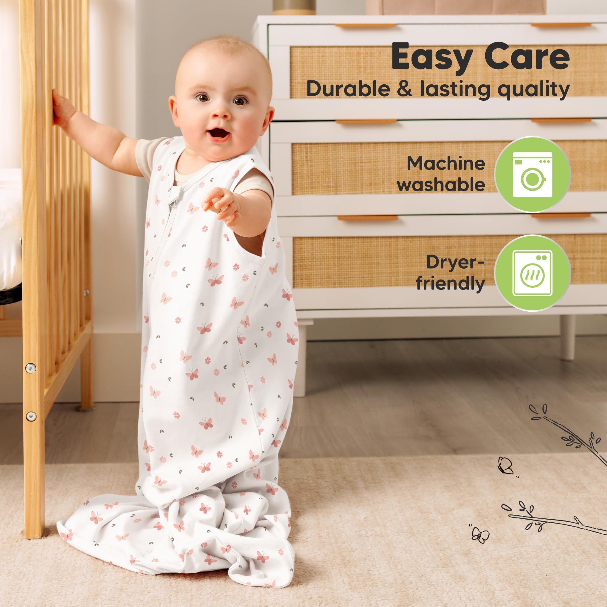 KeaBabies simple 4 step wear makes setup quick for parents
