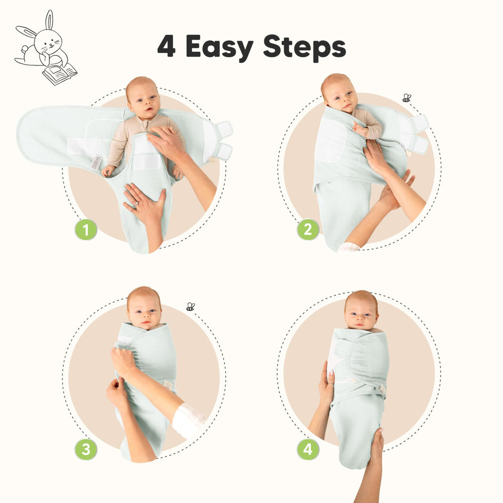 KeaBabies Soft sleep sack for 0–3 months, lightweight and cozy.